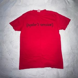 Red Taylor’s Version Tshirt - Comfort Colors